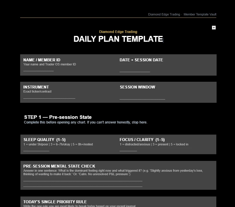 Included template vault with AI prompts.